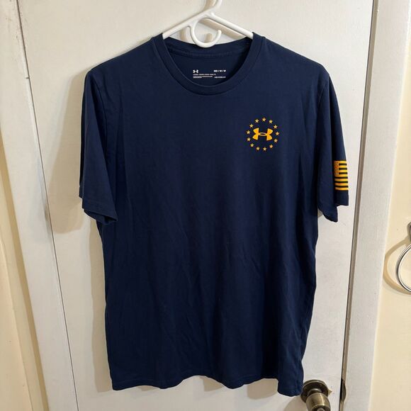 Under armour Other - Men's Under Armor Freedom Flag Loose T-Shirt Medium Navy